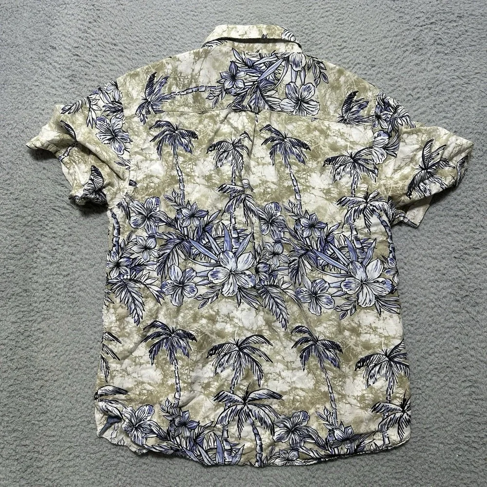 Tommy Bahama The Veracruz‎ Cay Shirt Men's Size M-Hawaiian Floral Beach Lenzing